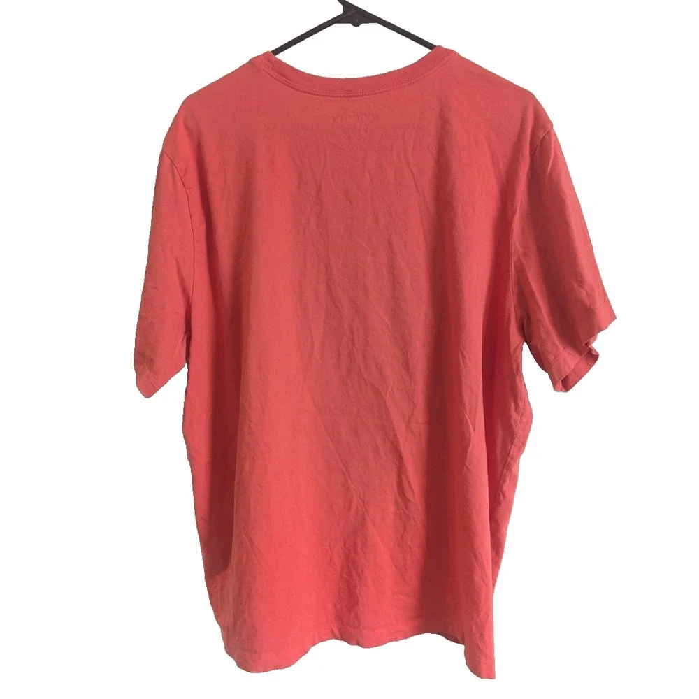 Air‎ Jordan Short Sleeve T Shirt Mens Size 2XL Orange Graphic Print Cotton
